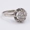 Vintage 18k White Gold and Platinum Ring with Diamonds, Image 2