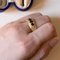 Vintage 18k Gold Ring with Sapphires and Diamonds, 1950s 15