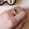 Vintage 18k Gold Ring with Sapphires and Diamonds, 1950s, Image 15