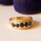 Vintage 18k Gold Ring with Sapphires and Diamonds, 1950s 12
