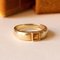 14k Gold Ring with Citrine Quartz, 1950s-1960s, Image 2