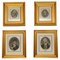 Impresiones de señores navales victorianos antiguos con marcos de madera dorada. Juego de 4, Imagen 1