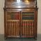 Antique Regency Mahogany, Brass and Leather Chiffonier Sideboard with Faux Book Front, 1810s 8