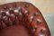 Antique Oxblood Leather Chesterfield Gentleman's Club Chairs, Set of 2 6
