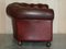 Antique Oxblood Leather Chesterfield Gentleman's Club Chairs, Set of 2, Image 14