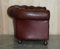 Antique Oxblood Leather Chesterfield Gentleman's Club Chairs, Set of 2 18