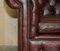 Antique Oxblood Leather Chesterfield Gentleman's Club Chairs, Set of 2, Image 9