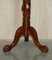 Hand Carved Fruitwood Vine Display Stands with Claw and Ball Feet, Set of 2, Image 13