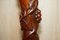 Hand Carved Fruitwood Vine Display Stands with Claw and Ball Feet, Set of 2 12