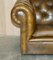 Vintage Chesterfield Sofa und 2 Clubsessel in Grünem Leder, 3er Set 13