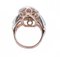 Saphire & Diamanten mit 14 Karat Roségold und Silber Ring 3