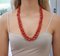 Red Coral & Diamonds with Rose Gold and Silver Multi-Strands Necklace 6