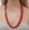 Red Coral & Diamonds with Rose Gold and Silver Multi-Strands Necklace 5