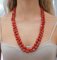 Red Coral & Diamonds with Rose Gold and Silver Multi-Strands Necklace 7