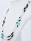 Turquoise & Onyx with Rose Gold and Silver Necklace 2