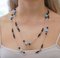 Turquoise & Onyx with Rose Gold and Silver Necklace 3