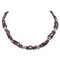 Garnets with Diamonds & Torchon Necklace 1