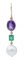 Emeralds & Amethysts with Baroque Pearls & 14 Karat Rose Gold Dangle Earrings, Set of 2 2