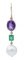 Emeralds & Amethysts with Baroque Pearls & 14 Karat Rose Gold Dangle Earrings, Set of 2, Image 2