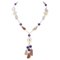 Moonstones with Amethysts & Rose Gold Necklace 1