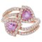 Rubies & Diamonds with 18 Karat Rose Gold Ring. 1