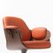 Orange Leather Plywood Low Lounger Armchair by Jaime Hayon 2