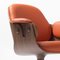 Fauteuil Bas en Cuir Contreplaqué Orange par Jaime Hayon 3