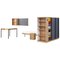 Lc35 Maison Du Brazil Living Room Set by Le Corbusier and Charlotte Perriand for Cassina, Set of 5 1