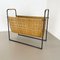 Mid-Century French Rattan Magazine Holder, 1950s 8