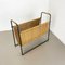 Mid-Century French Rattan Magazine Holder, 1950s 3