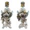 Polychrome and Gilt Porcelain Perfume Burners from Meissen, Set of 2 1