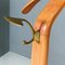 Mid-Century Italian Beech Brass Valet Clothes Stand by Reguitti Brothers for Fratelli Reguitti, 1950s 10