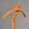 Mid-Century Italian Beech Brass Valet Clothes Stand by Reguitti Brothers for Fratelli Reguitti, 1950s 7