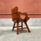 Rustikaler italienischer Armlehnstuhl aus geschwungenem Holz, 1930er, 2er Set 8