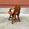 Rustic Italian Curved Wood Irregular Shape Armchair, 1930s, Set of 2 5