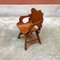 Rustikaler italienischer Armlehnstuhl aus geschwungenem Holz, 1930er, 2er Set 4