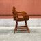 Rustikaler italienischer Armlehnstuhl aus geschwungenem Holz, 1930er, 2er Set 7