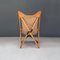 Italian Modern Wood and Leather Tripolina Folding Deck Chair by Citterio, 1970s, Image 7