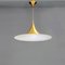 Modern Danish Metal Semi Pendant by Bonderup & Thorup for Fog & Morup, 1970s 3