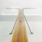 Modern Italian Glass Wood Steel Dining Table Frate by Enzo Mari for Driade, 1973 6