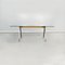 Modern Italian Glass Wood Steel Dining Table Frate by Enzo Mari for Driade, 1973 2