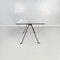 Modern Italian Glass Wood Steel Dining Table Frate by Enzo Mari for Driade, 1973 3