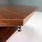 Large Mid-Century Italian Hexagonal Wood Coffee Table with Brass Details, 1950s 10