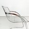 Space Age Italian Chair in Curved Chromed Steel, 1970s, Image 10