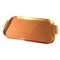 Vintage Italian Brass and Wood Tray, 1980s, Image 1