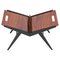 Mid-Century Italian Black Lacquered Beech Magazine Rack by Cesare Lacca, 1950s, Image 1