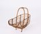 Mid-Century French Riviera Bamboo & Rattan Magazine Rack, Italy, 1960s, Image 5