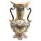 Handbemalte Fayence Vase, Rouen, 1900er 1