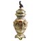 Large Antique French Hand-Painted Vase from Rouen, Image 1