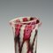 Vaso Millefiori antico in vetro di Murano rosso e bianco di Fratelli Toso, 1910, Immagine 5